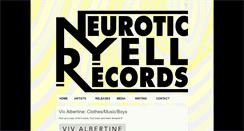 Desktop Screenshot of neuroticyellrecords.com